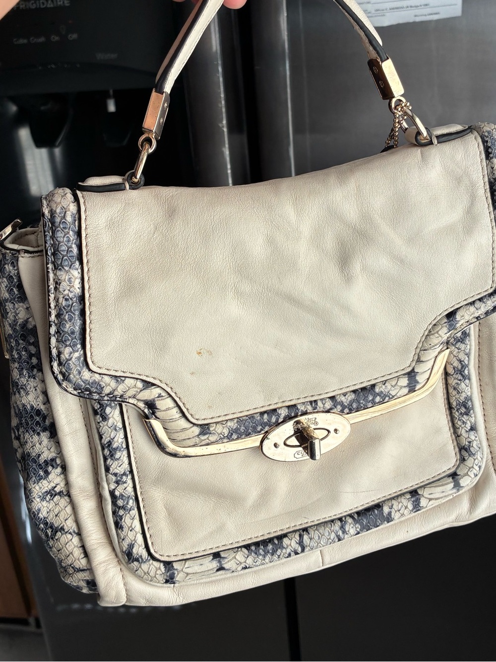 2013 Coach Madison two-tone python!!